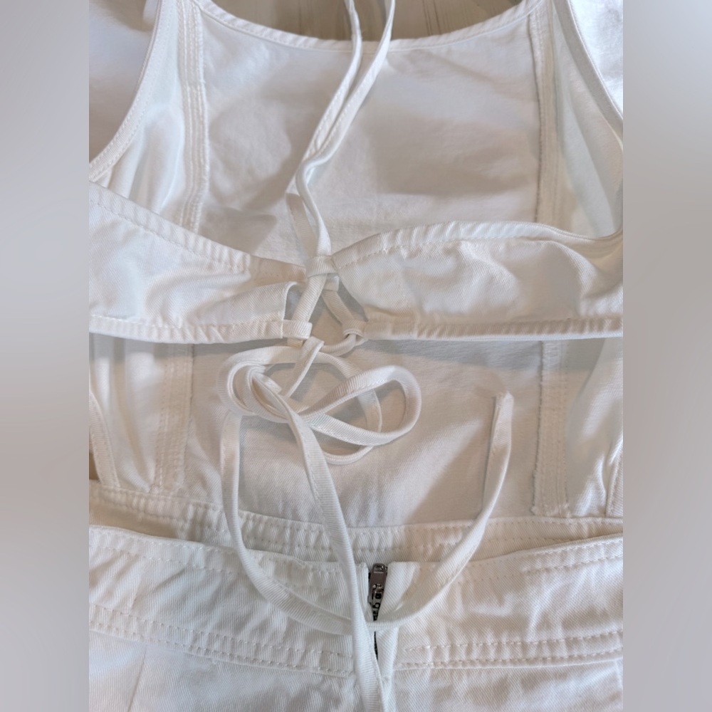 DO+BE White Ruffle Jumpsuit - Picture 15 of 16